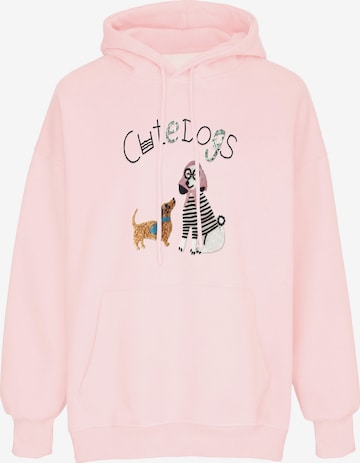 Sweat-shirt MYMO en rose : devant