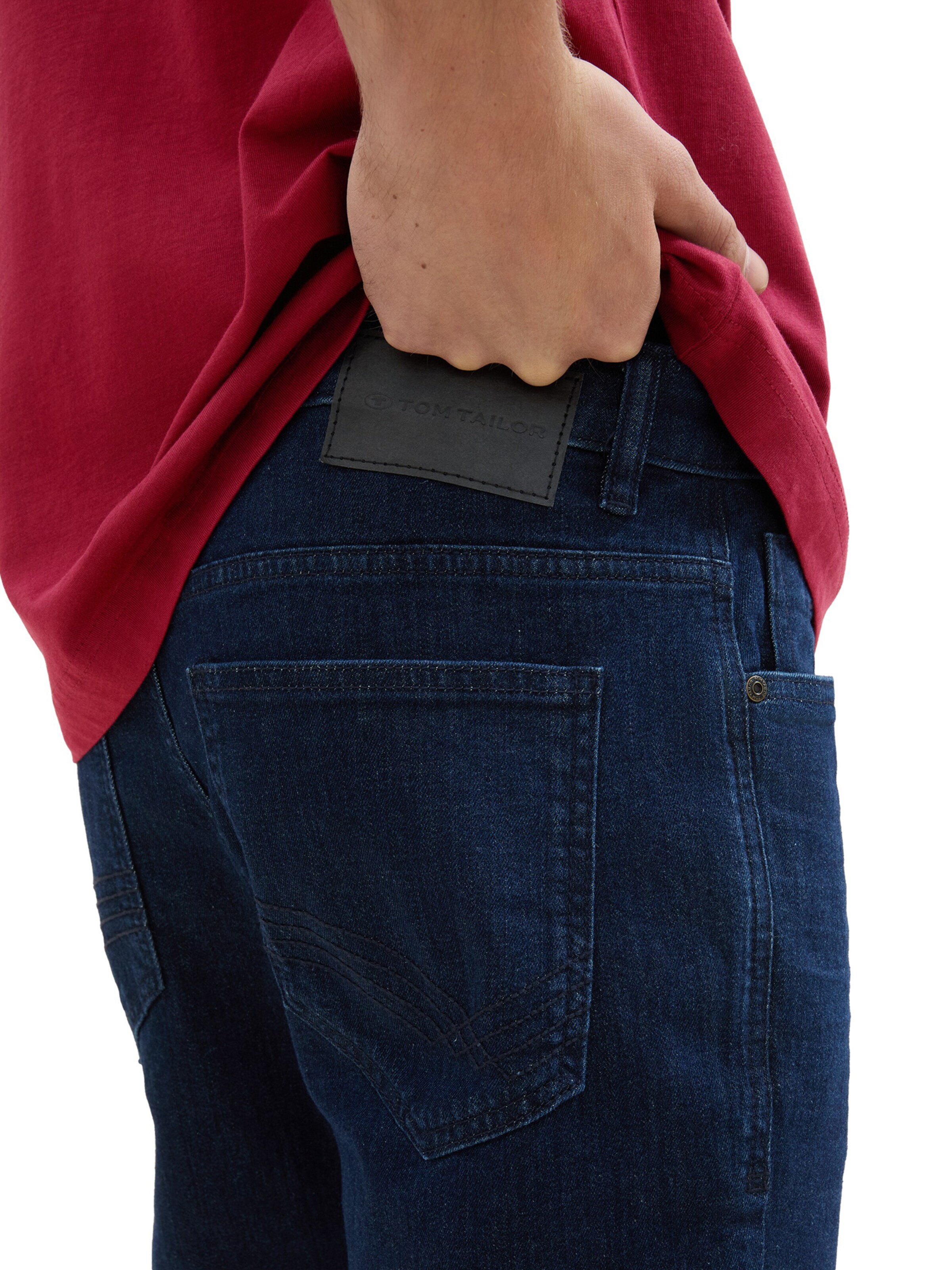 TOM TAILOR Slimfit Farkut 'Josh' värissä sininen