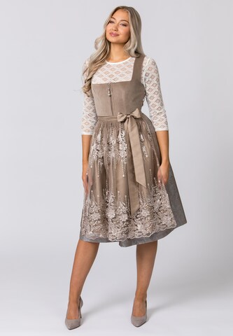 STOCKERPOINT Dirndl 'Sarah' in Brown: front