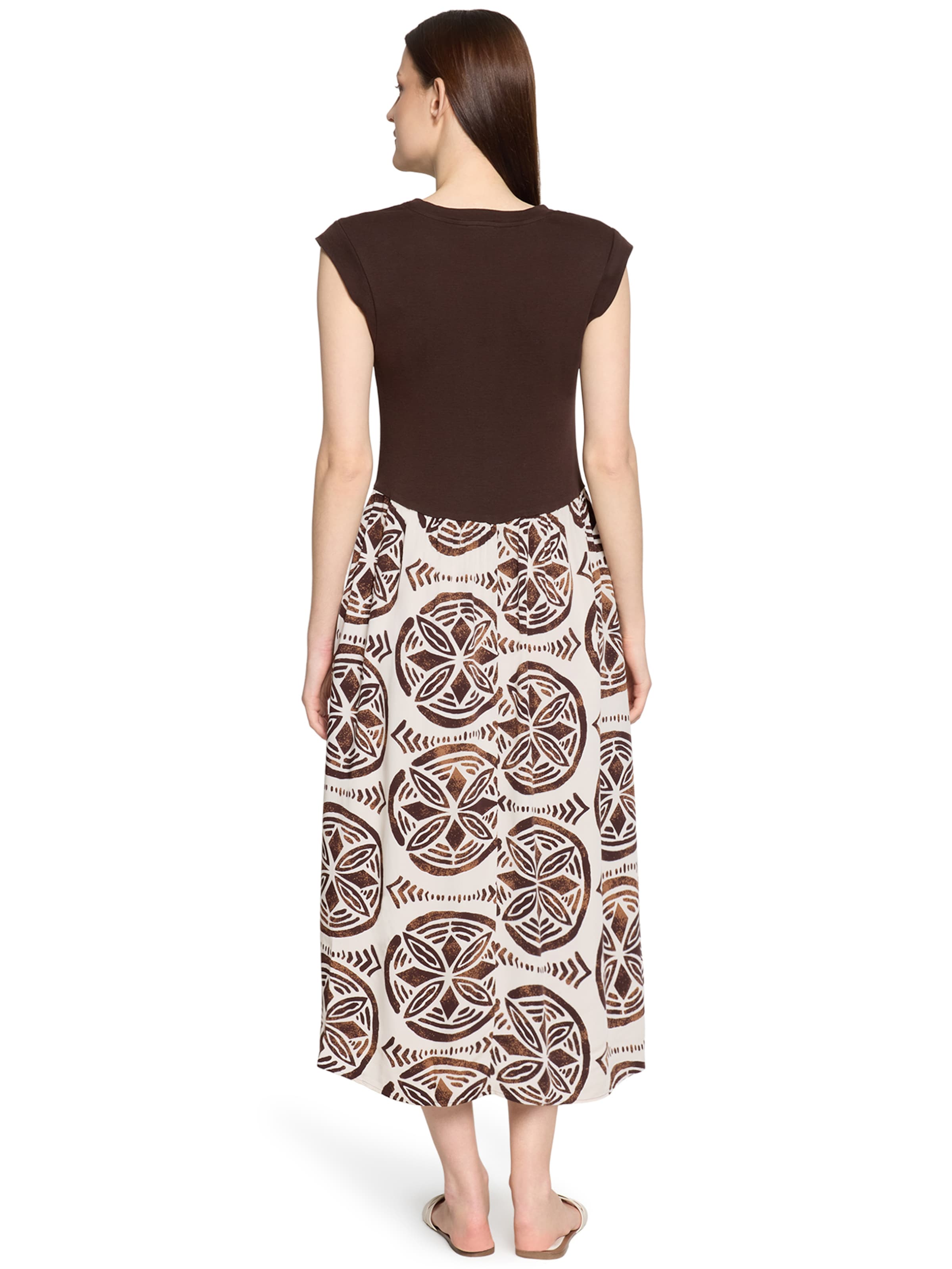 Cartoon Kleid in Braun