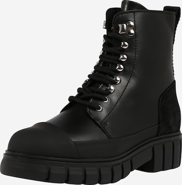 Shoe The Bear Lace-Up Ankle Boots 'REBEL' in Black: front