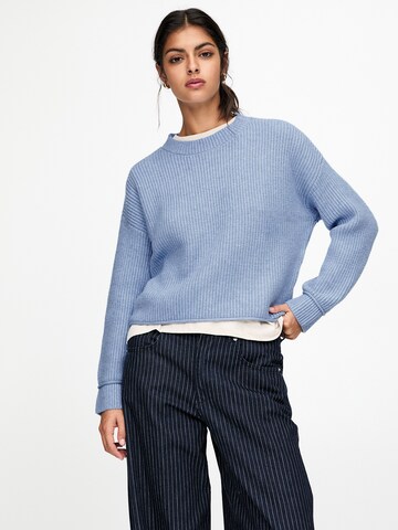 Pull&Bear Pulover | modra barva: sprednja stran