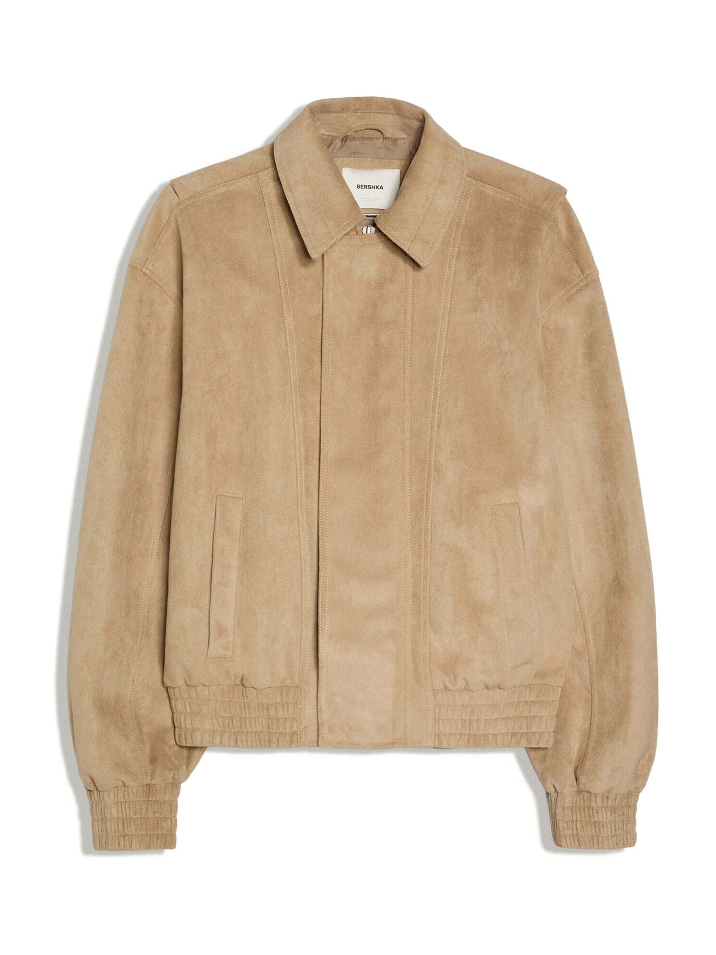 Bershka Between-season jacket in Brown: front