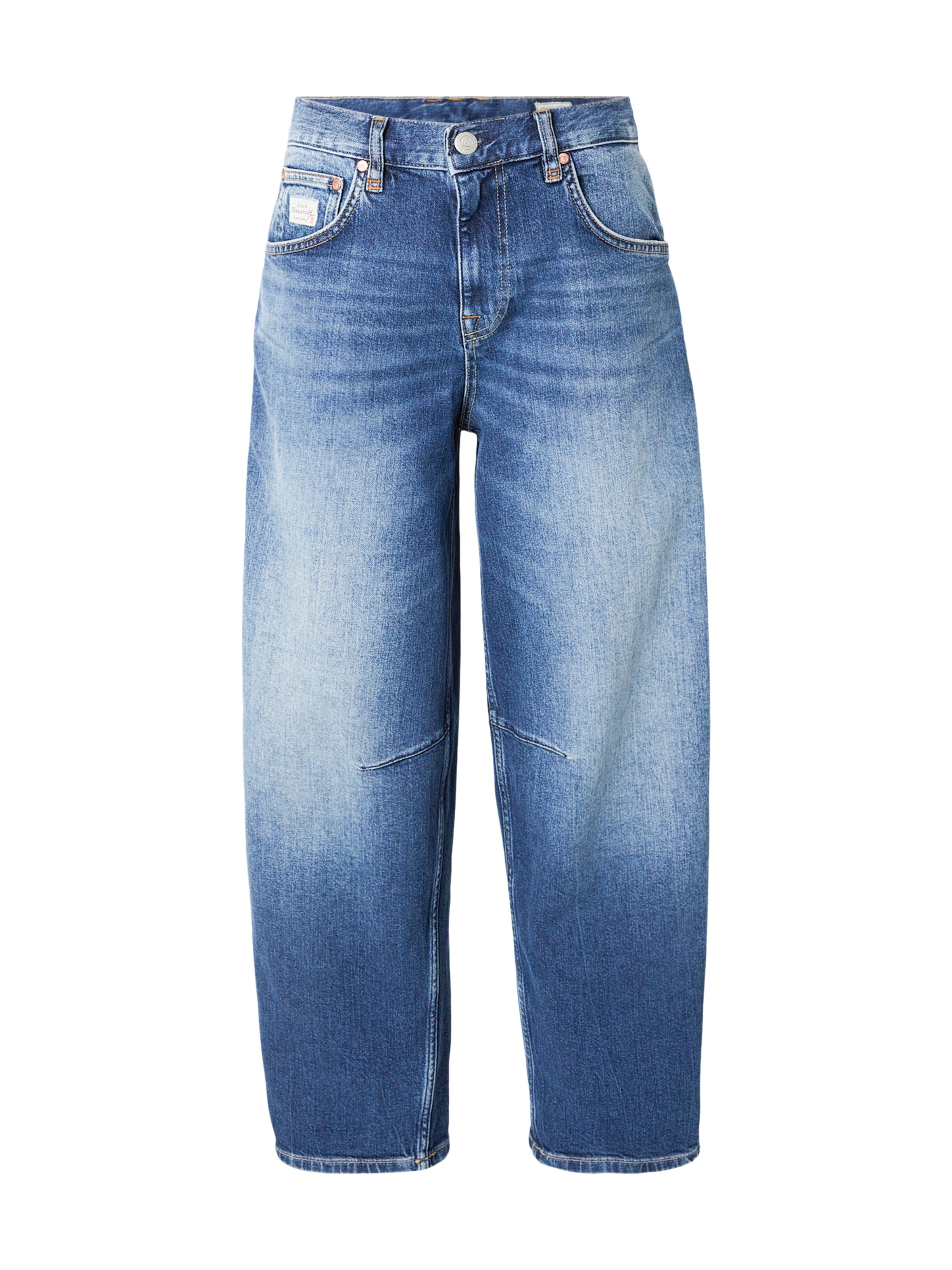 zils Herrlicher Vaļīgs piegriezums Džinsi: no priekšpuses