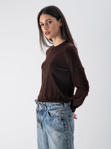 MND - Jersey 'Lightweight Wool' en marrón