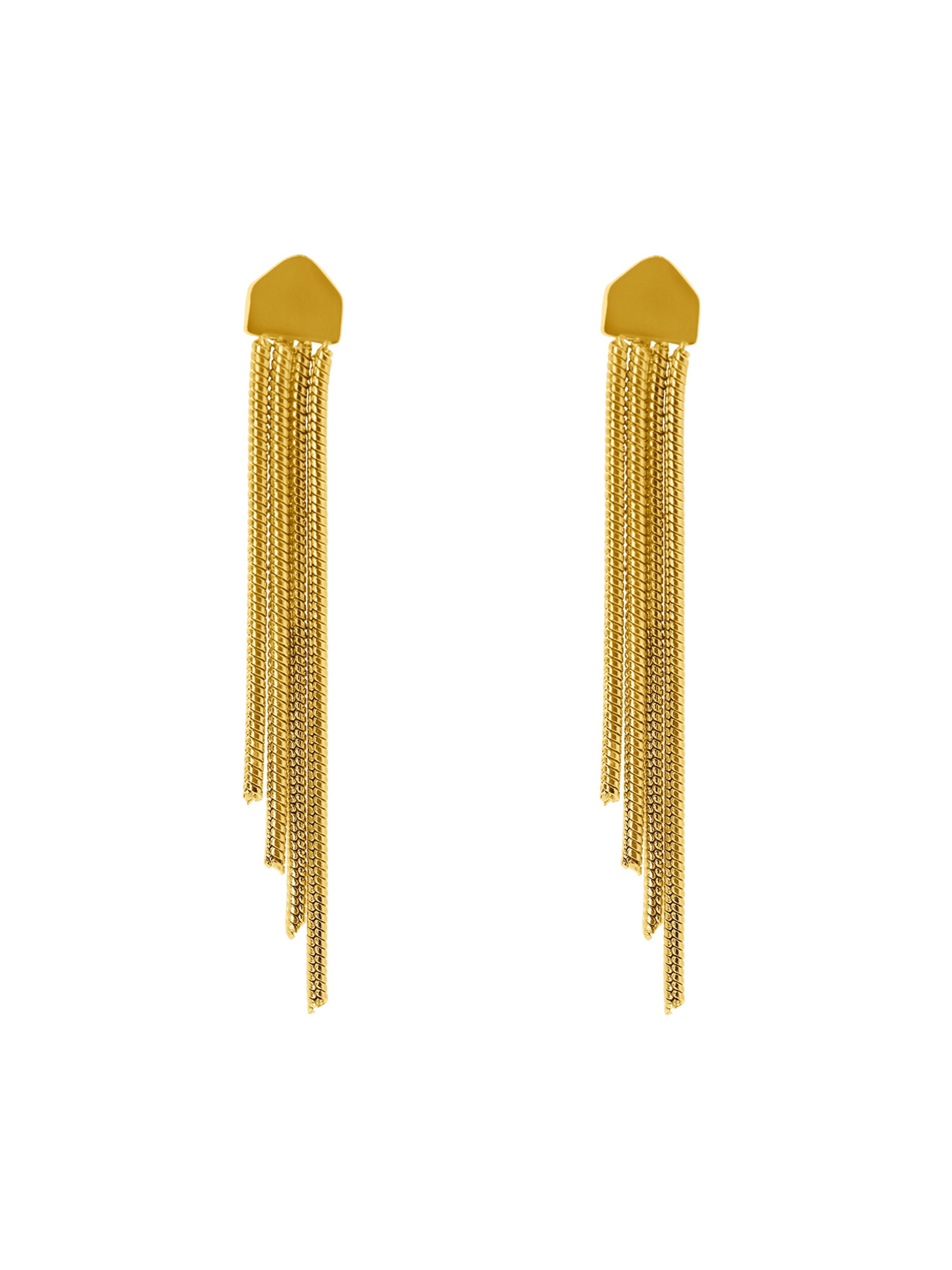 Boucles d'oreilles 'Sabin' Heideman en or : devant