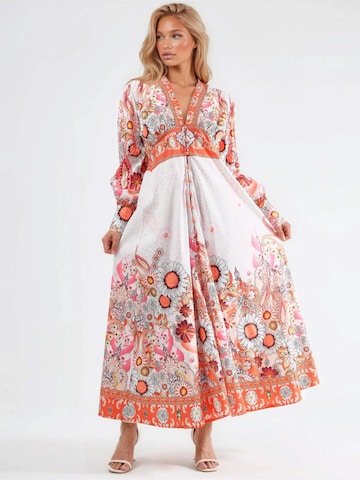 MSN Collection Obleka 'Maxi' | oranžna barva: sprednja stran