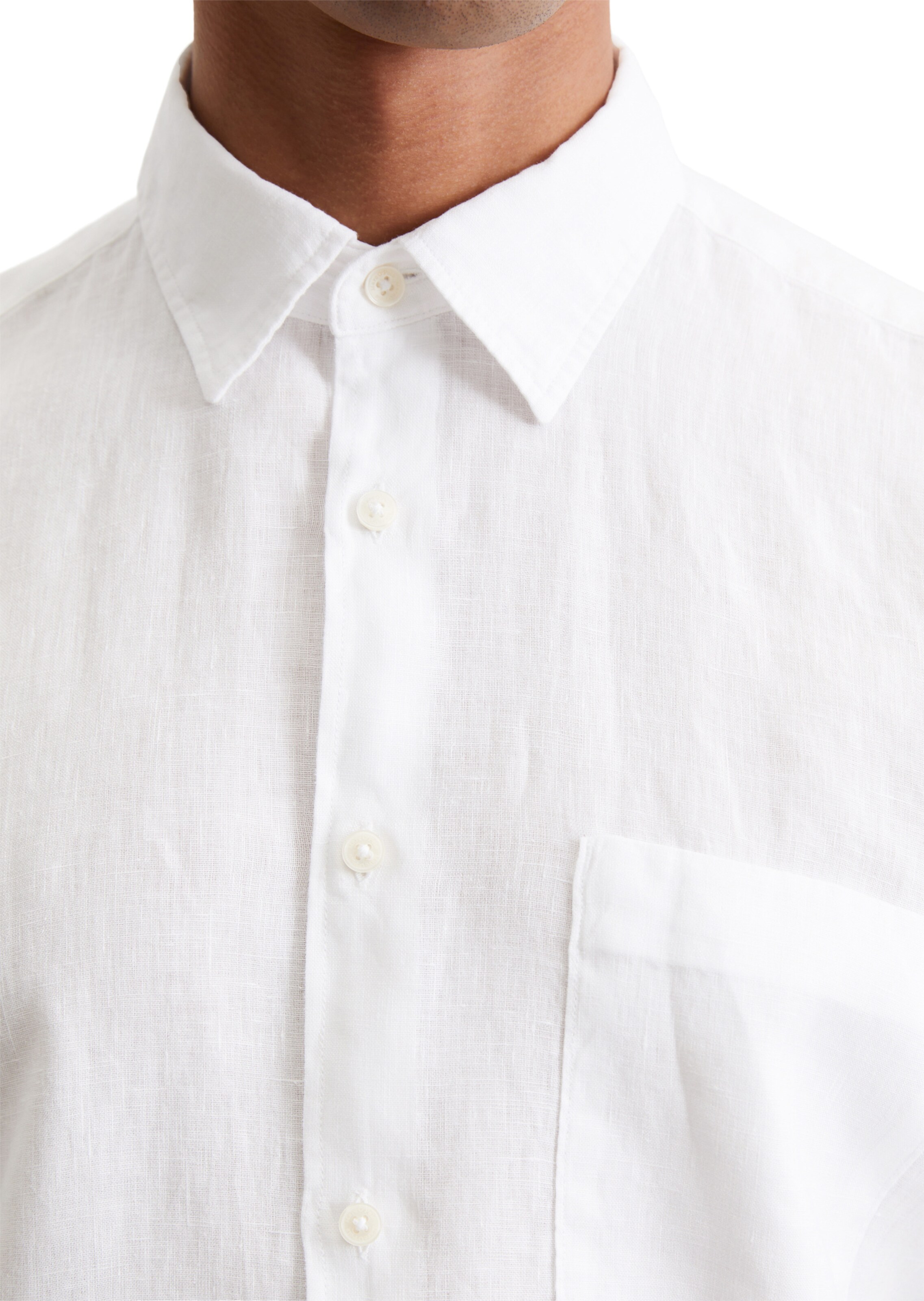 Marc O'Polo Regular Fit Hemd in Weiß