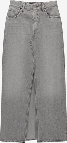 Pull&Bear Skirt in Grey: front