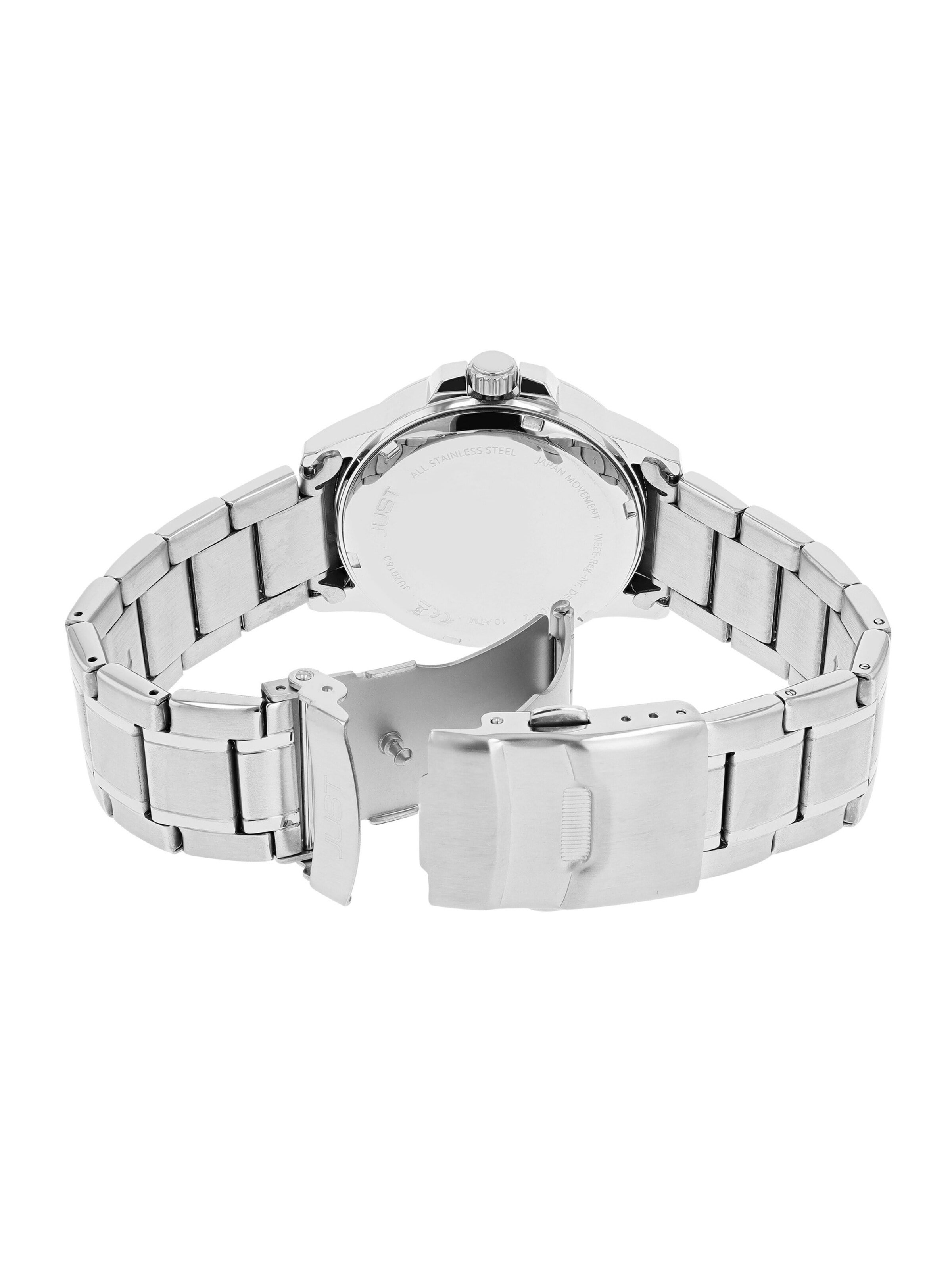 JUST Analog Watch 'Anakin, Datumsanzeige' in Silver