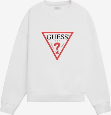 GUESS Sweatshirt 'Iconic' in White: front