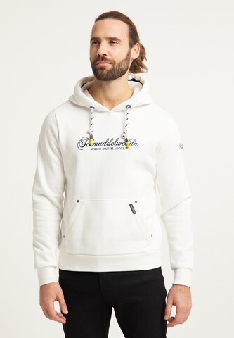 Schmuddelwedda Sweatshirt in Weiß: predná strana