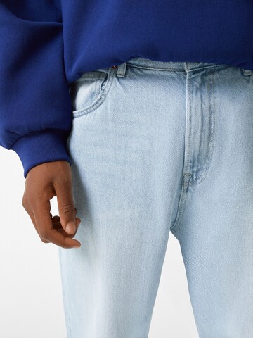 Bershka Loosefit Jeans in Blauw