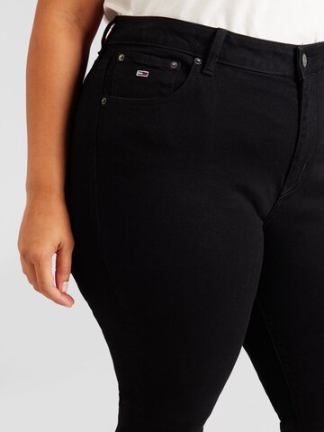 Tommy Jeans Curve Skinny Jeansy 'MELANY' w kolorze czarny