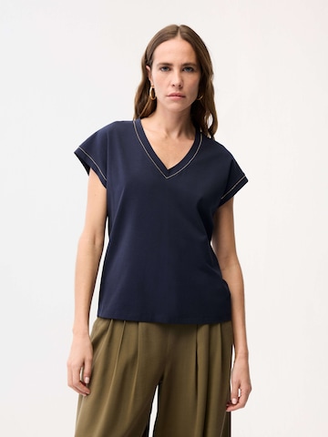 T-shirt adl en bleu : devant