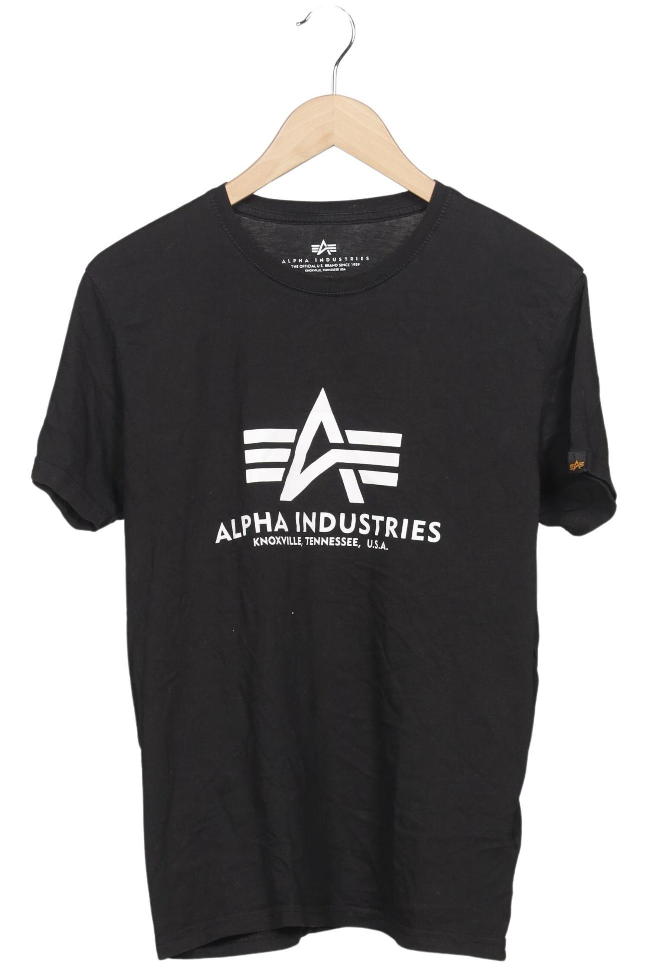 ALPHA INDUSTRIES Shirt in M in Black: front