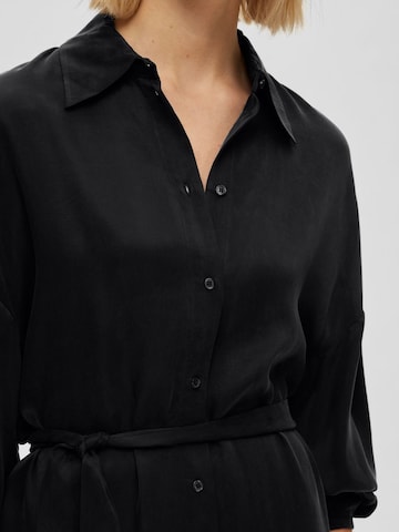 Robe-chemise 'Firene' SELECTED FEMME en noir