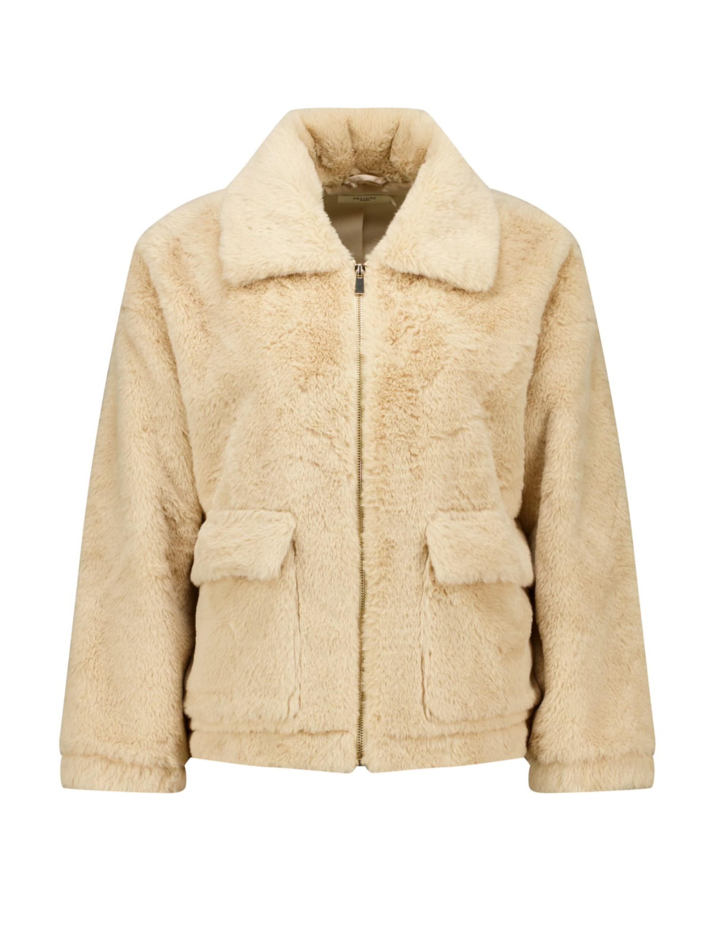 Veste mi-saison Deeluxe en beige : devant