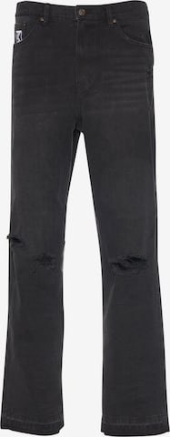 Karl Kani Wide leg Jeans in Black: front