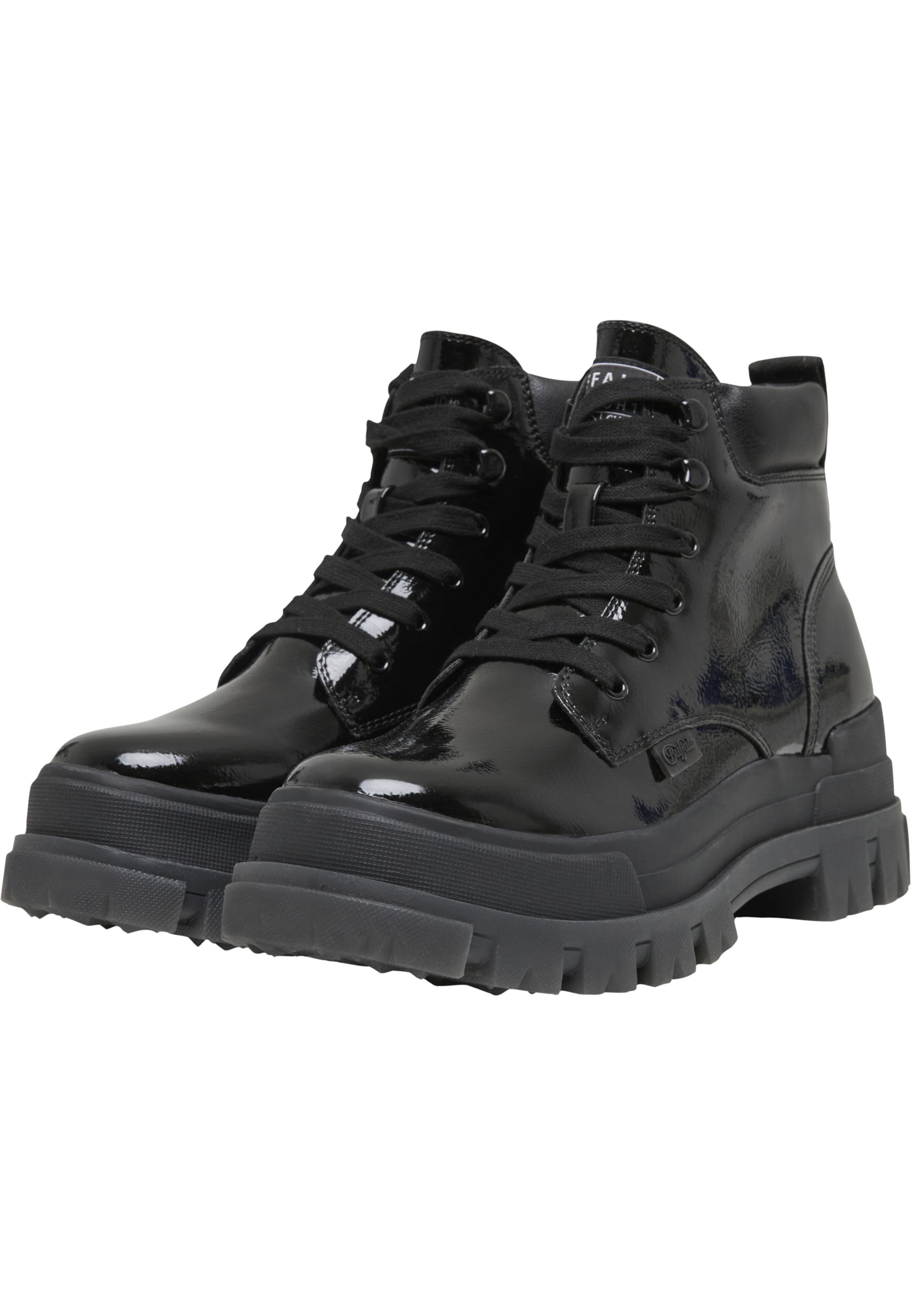 BUFFALO Lace-up bootie 'Aspha' in Black