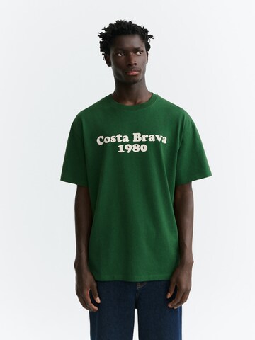 Thinking MU Shirt 'AARON' in Groen: voorkant