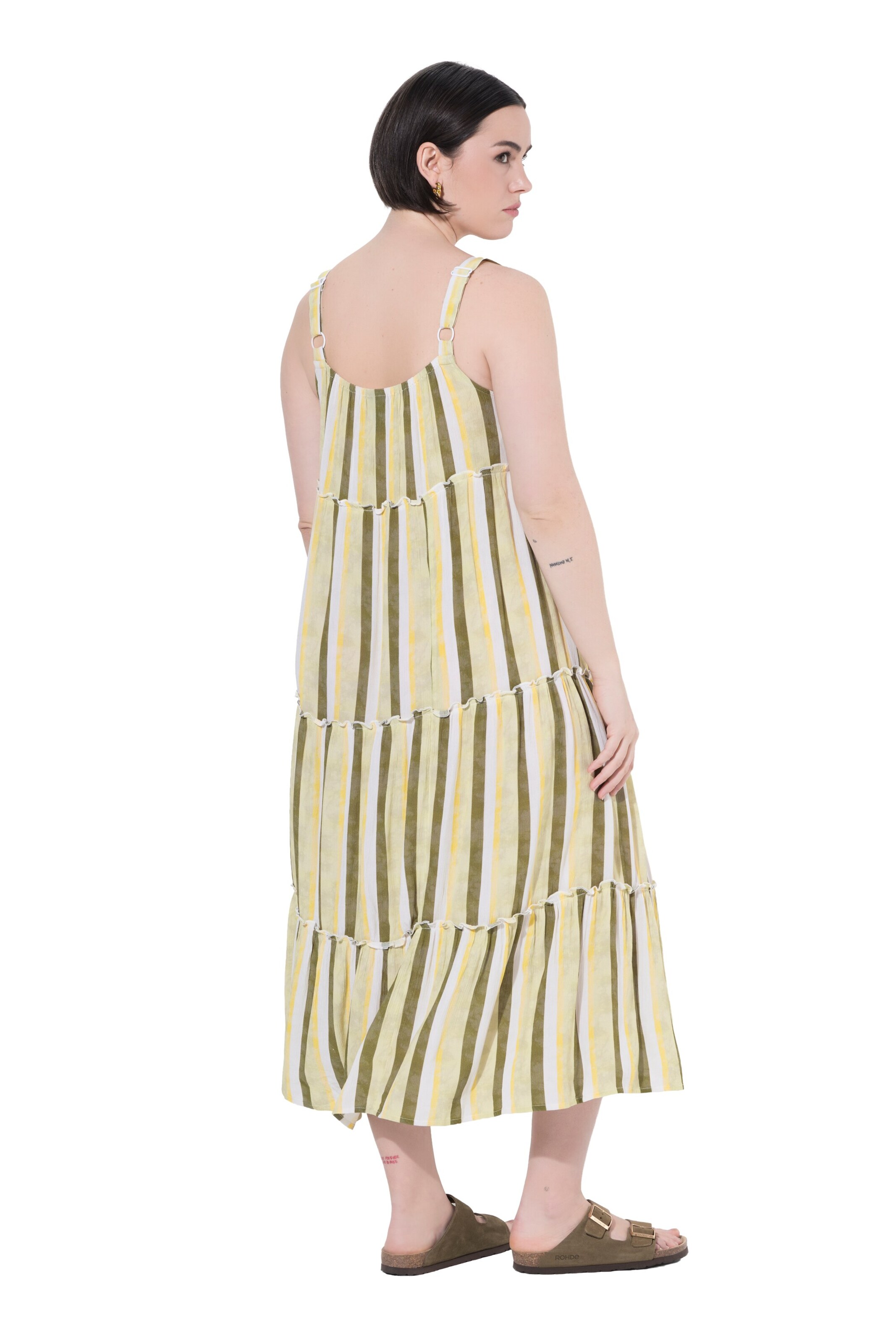 Ulla Popken Midikleid in Weiß