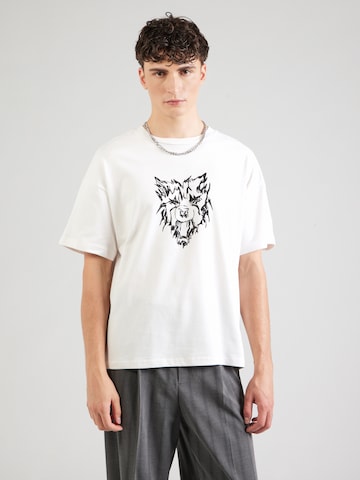 Tricou 'Great' de la WEEKDAY pe alb: față
