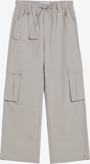 Bershka Pantalon cargo en gris, Vue avec produit