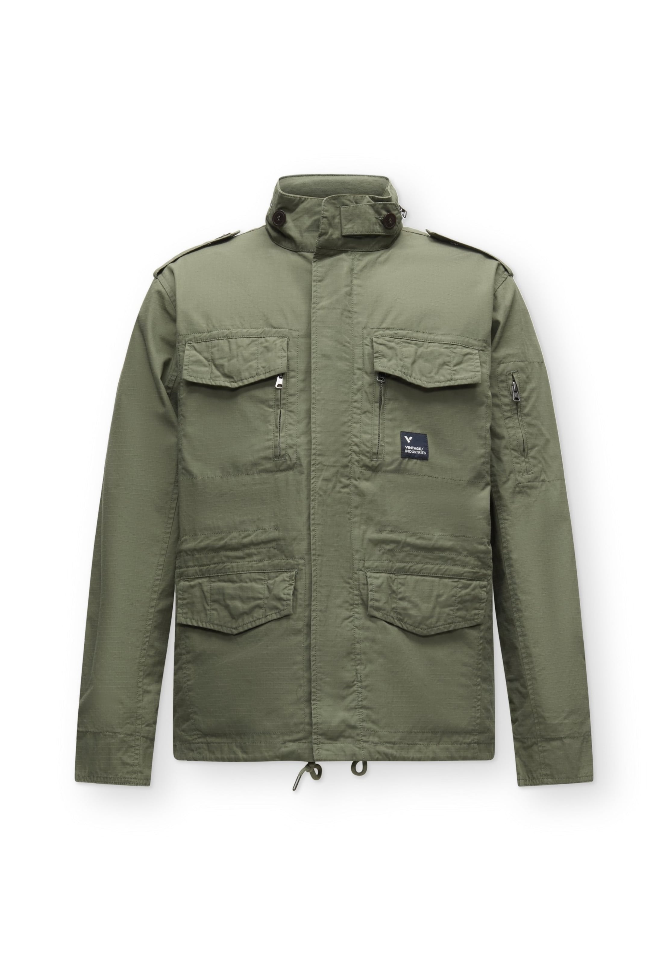 Vintage Industries Jacke 'Cranford' in S in oliv, Produktansicht
