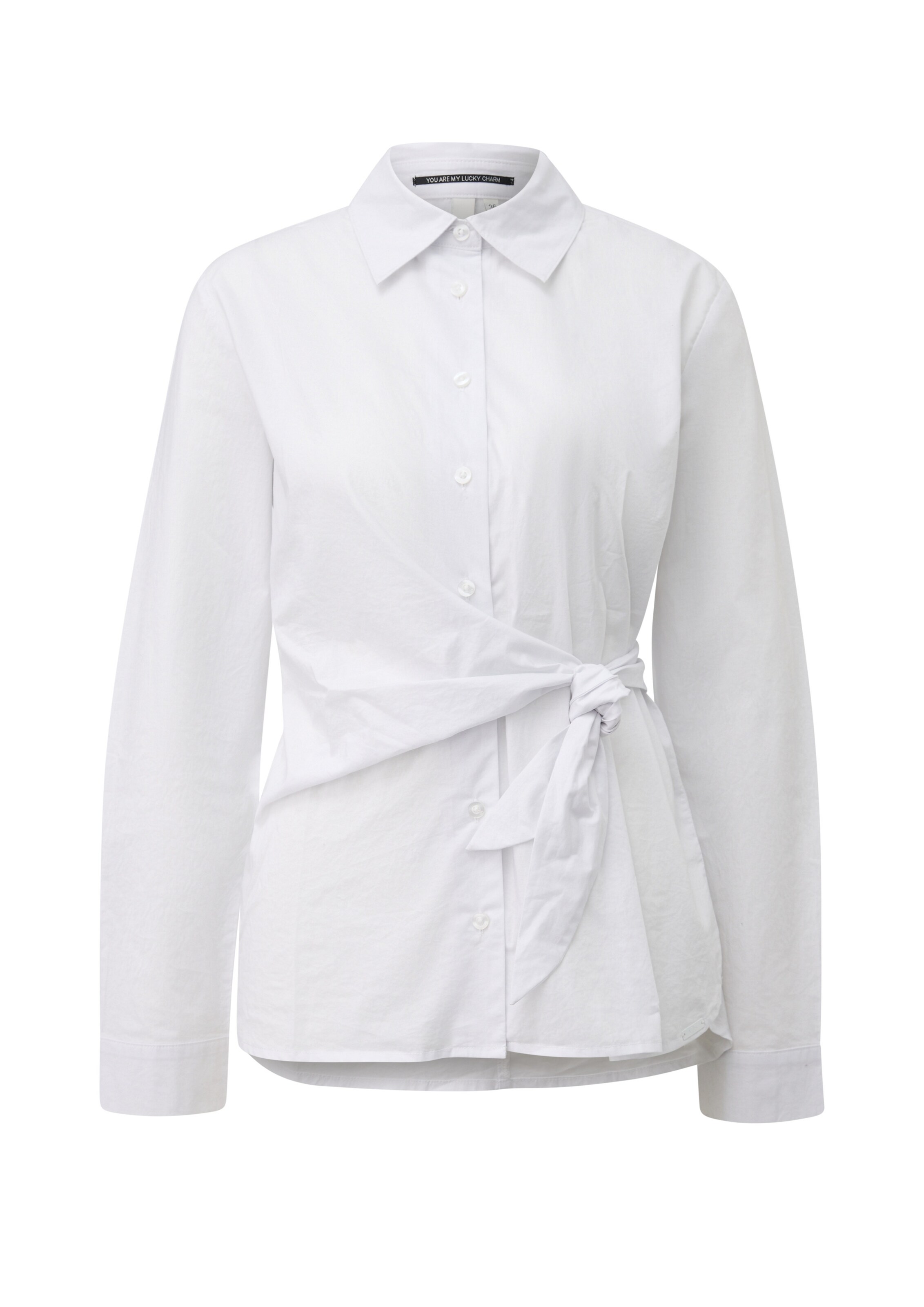 QS Blouse in Wit: voorkant