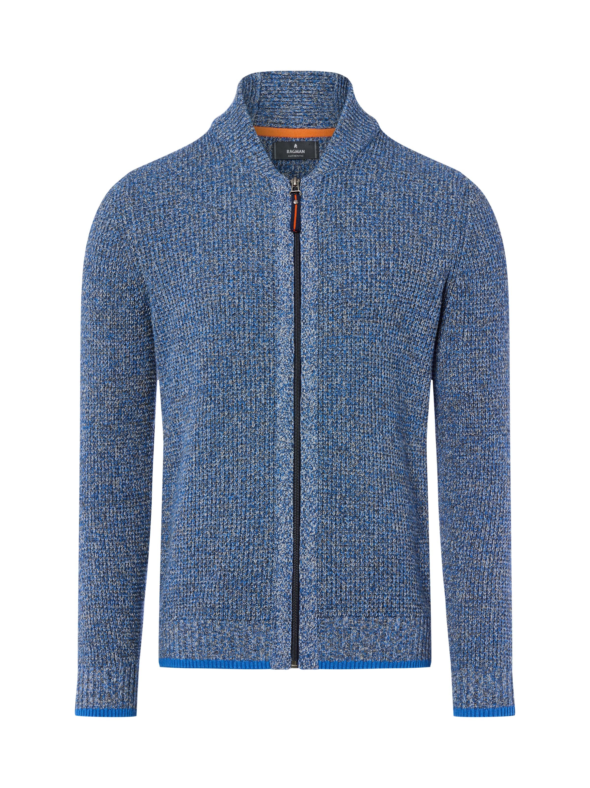 Ragman Strickjacke in Blau: Vorderseite