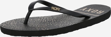 ROXY T-Bar Sandals 'VIVA STAMP II' in Black: front