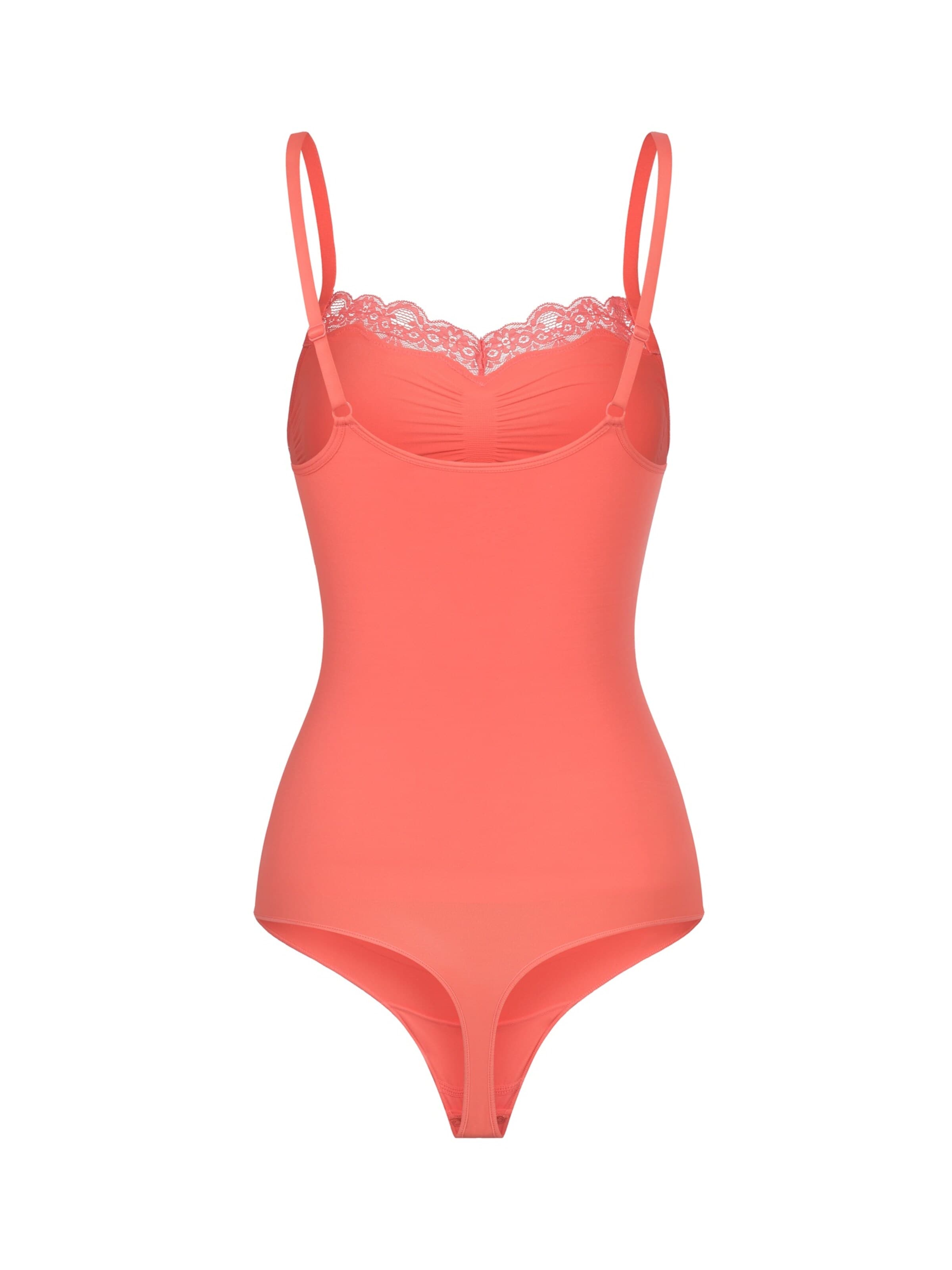 Body modellante 'Bodysuit Sculpting Shapewear mit Lace' di cfab in arancione