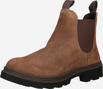 ECCO Chelsea Boots 'Grainer' in Brown: front