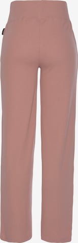 BENCH Široke hlačnice Hlače | roza barva