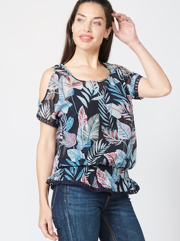 KOROSHI Bluse in Blau