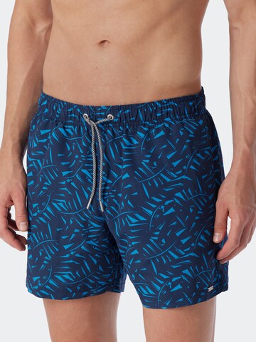 SCHIESSER Board Shorts in Blue: front