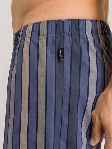 Hanro Boxershorts ' Fancy Woven ' in Blau