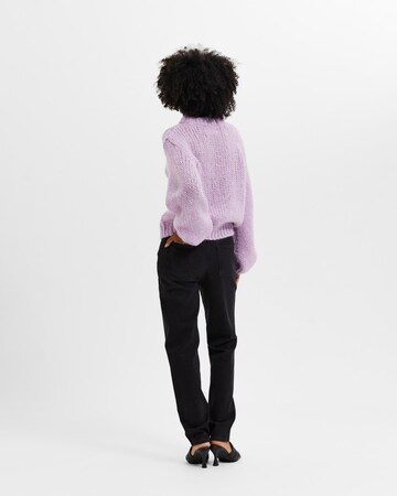 SELECTED FEMME Sweater 'Suanne' in Purple