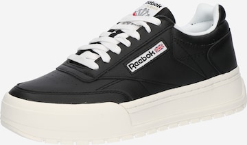 Reebok Matalavartiset tennarit 'Club C Megacourt' värissä musta: etupuoli