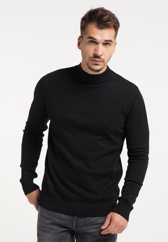 Pull-over RAIDO en noir : devant