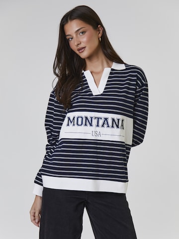 South Beach Shirt ' Montana' in Blau: Vorderseite