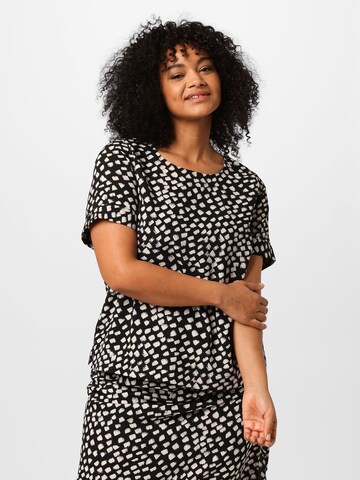 Vero Moda Curve - Blusa 'OLGA' em preto: frente