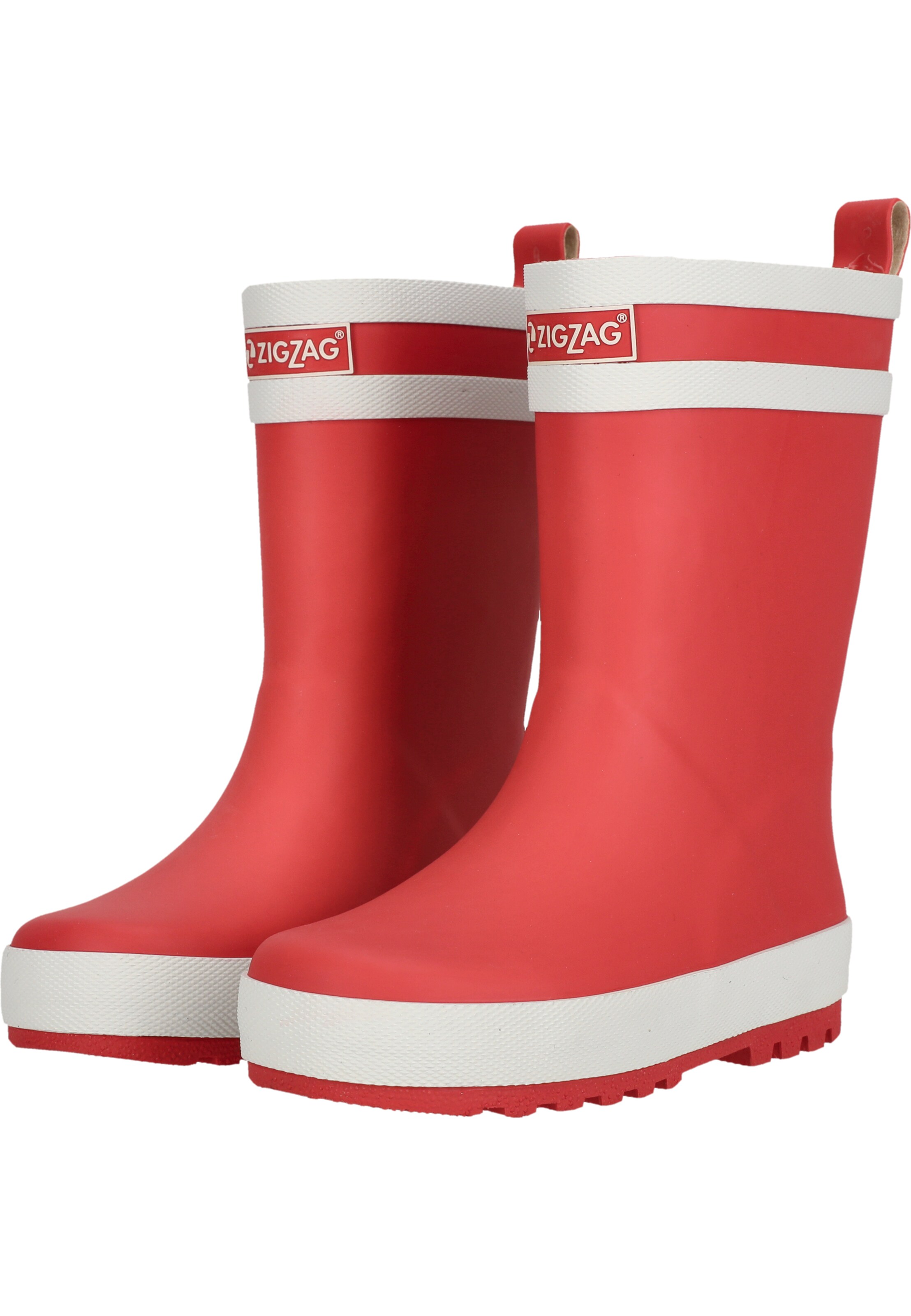 ZigZag Rubber Boots in Red