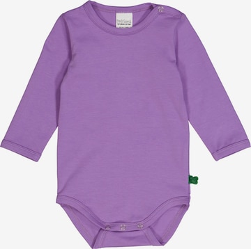 Fred's World by GREEN COTTON Rompertje/body 'Langarm' in Lila: voorkant