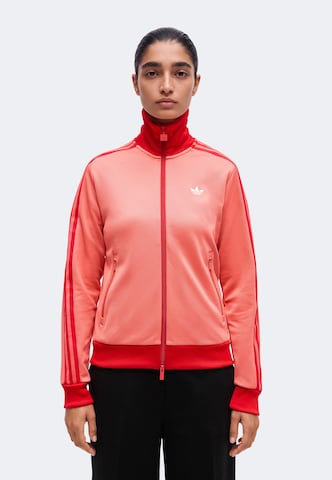 ADIDAS ORIGINALS - Casaco em moletão 'CLASSIC' em rosa: frente