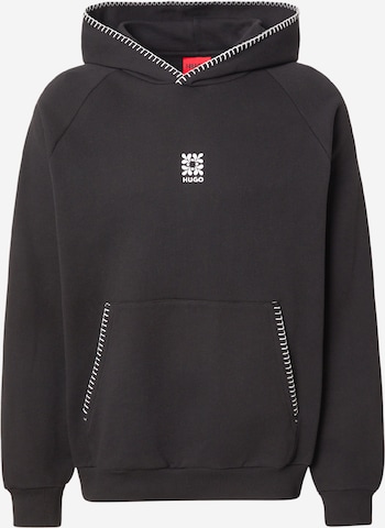 juoda HUGO Megztinis be užsegimo 'Darohood': priekis