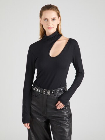 Tricou body 'Silvana' de la ABOUT YOU pe negru: față