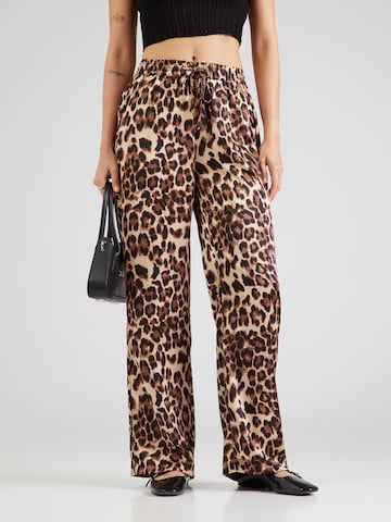 SISTERS POINT Wide Leg Hose 'ELLA' in Braun: Vorderseite