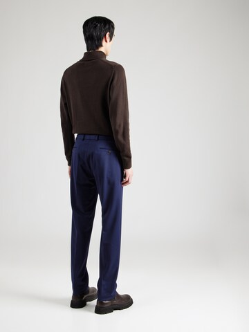 Slimfit Pantaloni con piega frontale di bugatti in blu